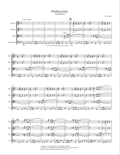 Jitterbug Jump: String Quartet