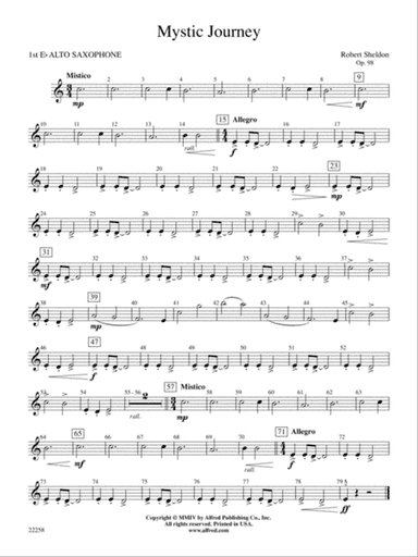 Mystic Journey: E-flat Alto Saxophone