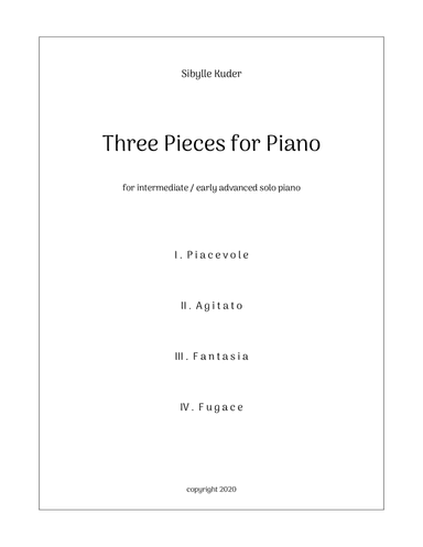 Three Pieces for Piano