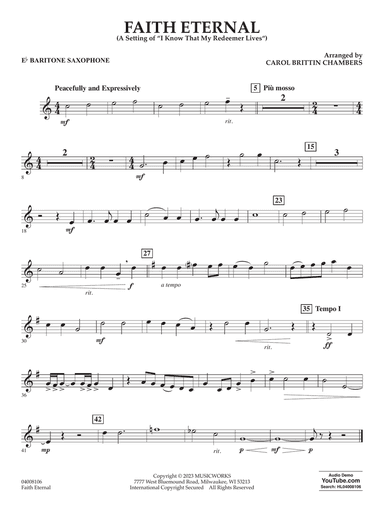 Faith Eternal - Eb Baritone Saxophone