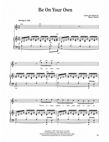 Be On Your Own (from Nine)