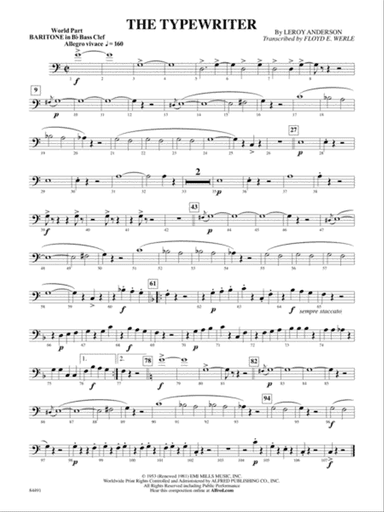 The Typewriter: (wp) B-flat Baritone B.C.