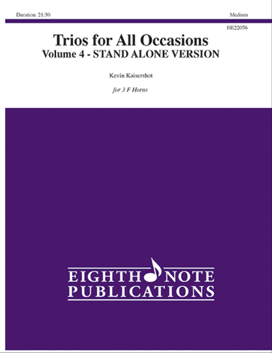 Trios for All Occasions, Volume 4 - Stand-Alone Version, 3 F Horns