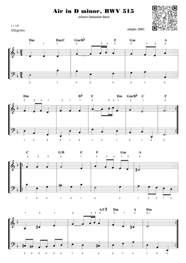 Air in D minor, BWV 515