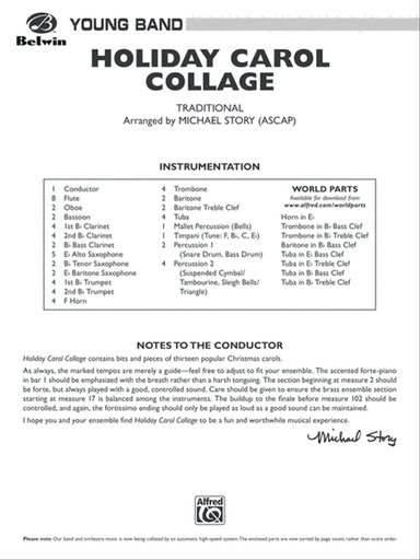 Holiday Carol Collage: Score