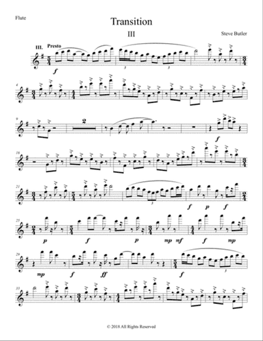 Transition III Part: Flute