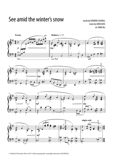 See amid the winter's snow