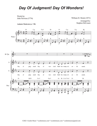 Day of Judgment! Day of Wonders! (Vocal Quartet - (SATB)