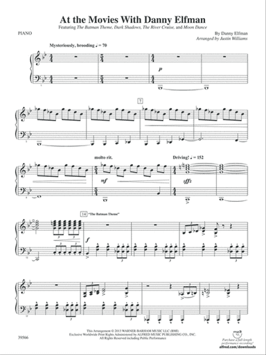 At the Movies with Danny Elfman: Piano Accompaniment