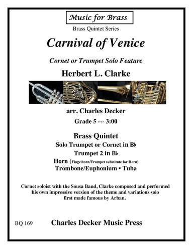 Carnival of Venice for Brass Quintet