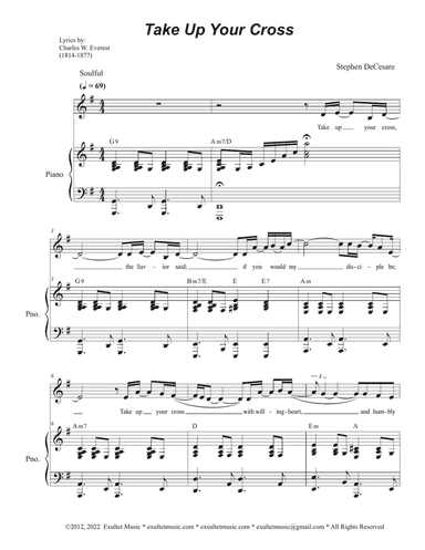 Take Up Your Cross (Vocal Solo)