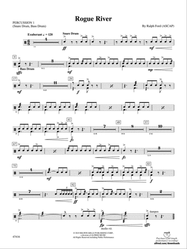 Rogue River: 1st Percussion