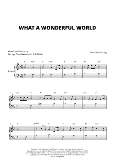 What A Wonderful World