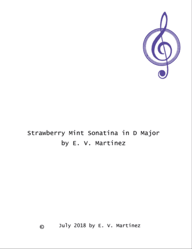 Strawberry Mint Sonatina in D Major