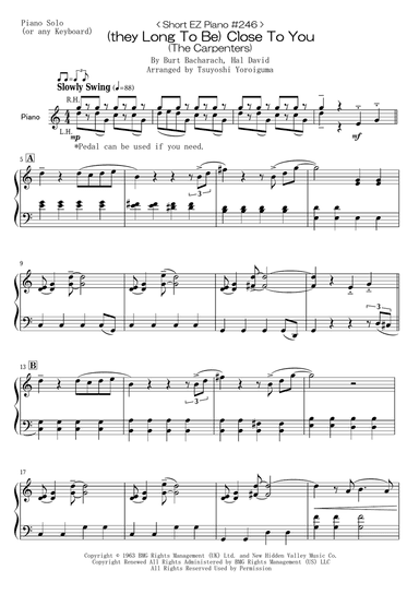 (they Long To Be) Close To You