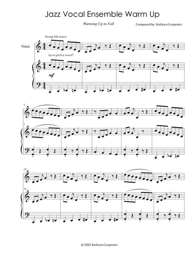 Jazz Vocal Ensemble Warm Up