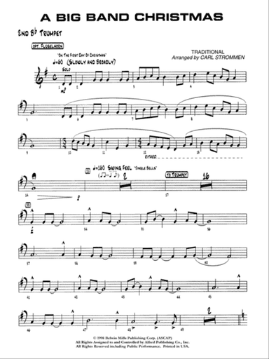 A Big Band Christmas: 2nd B-flat Trumpet