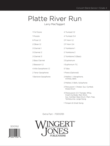Platte River Run - Full Score