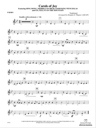 Carols of Joy: 1st F Horn