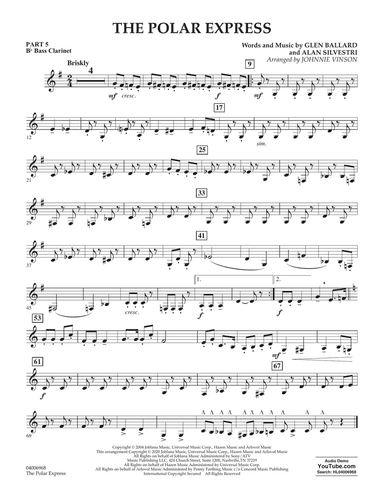 The Polar Express (arr. Johnnie Vinson) - Pt.5 - Bb Bass Clarinet