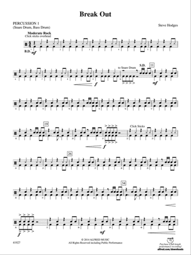 Break Out: 1st Percussion