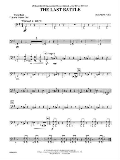 The Last Battle: (wp) E-flat Tuba B.C.