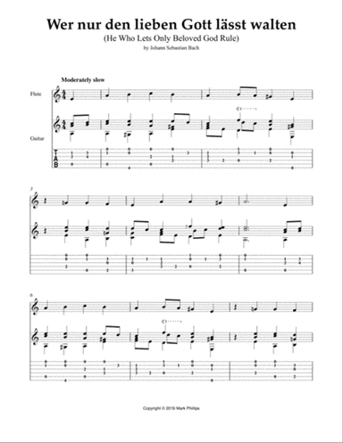 Wer nur den lieben Gott lässt walten (He Who Lets Only Beloved God Rule)
