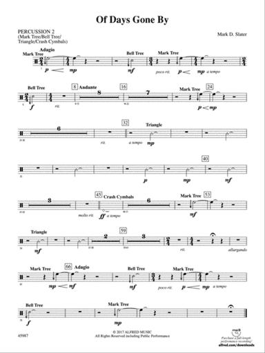 Of Days Gone By: 2nd Percussion