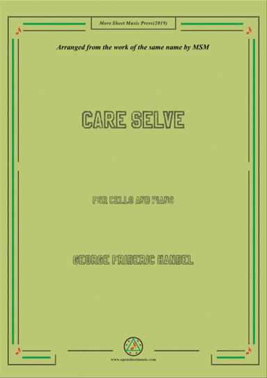 Handel-Care selve,for Cello and Piano