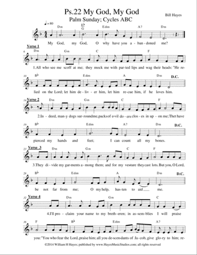 Psalm 22: My God, My God