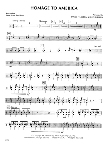 Homage to America: 1st Percussion