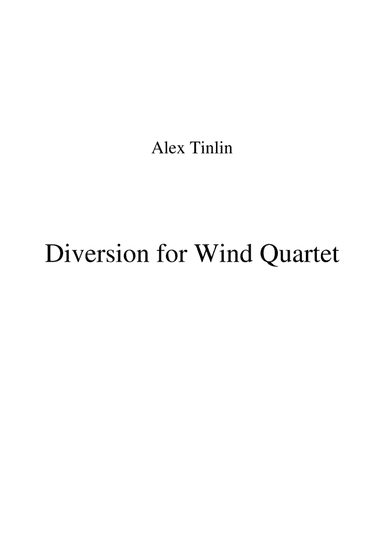 Diversion for Wind Quartet