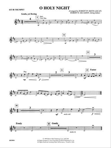 O Holy Night: 1st B-flat Trumpet