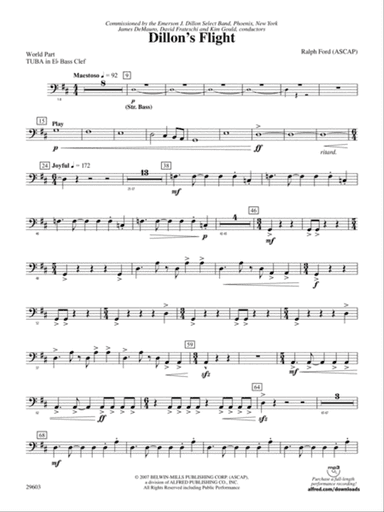 Dillon's Flight: (wp) E-flat Tuba B.C.