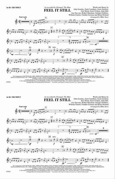 Feel It Still: 1st B-flat Trumpet