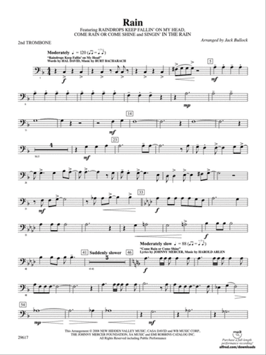 Rain: 2nd Trombone