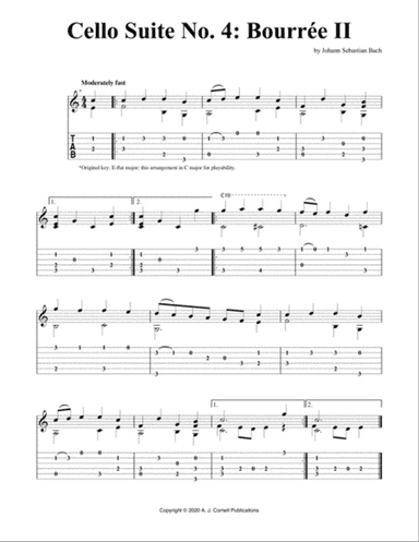 Cello Suite No. 4: Bourrée II