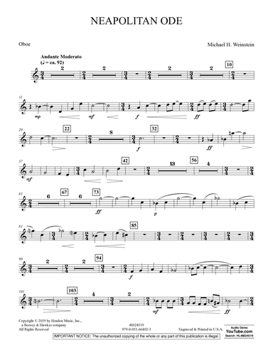 Neapolitan Ode - Oboe