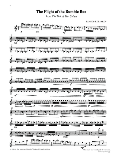The Flight of the Bumble Bee from Graded Music for Tuned Percussion, Book IV