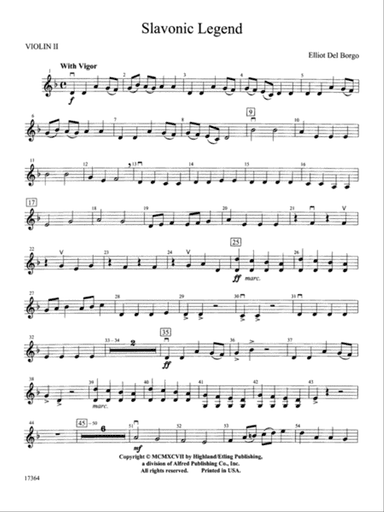 Slavonic Legend: 2nd Violin