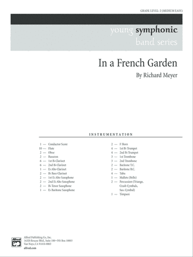 In a French Garden: Score