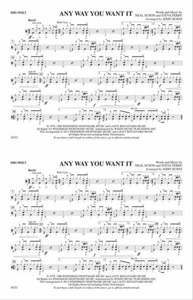 Any Way You Want It: Drumset
