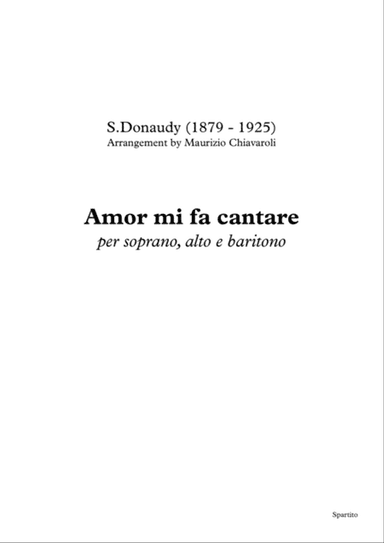 Amor mi fa cantare