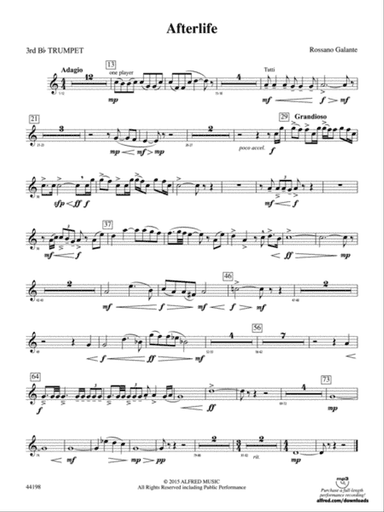 Afterlife: 3rd B-flat Trumpet