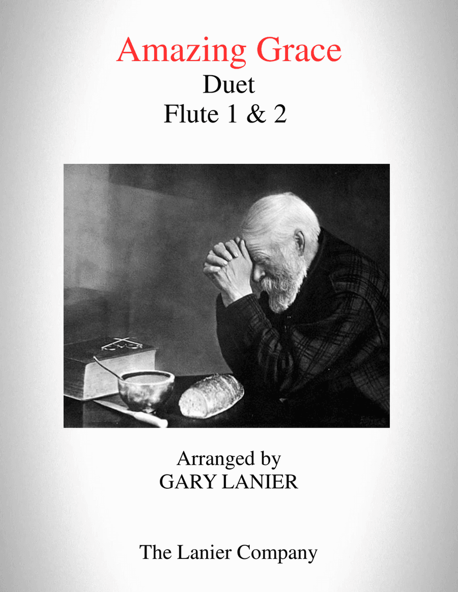 AMAZING GRACE (Duet - Flute 1 & 2 - Score & Parts included)