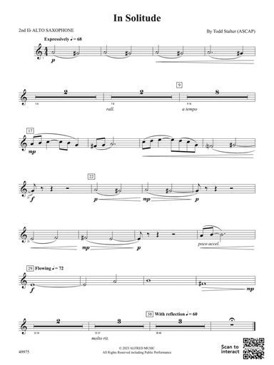 In Solitude: 2nd E-flat Alto Saxophone