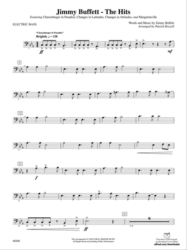Jimmy Buffett--The Hits: Electric Bass