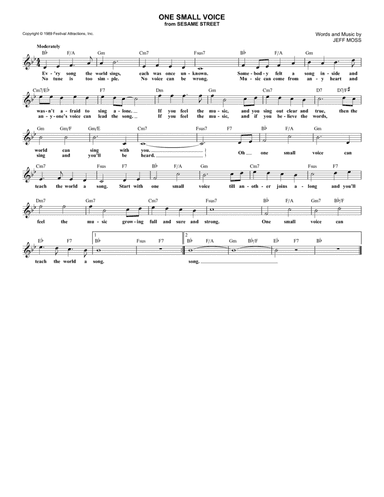 One Small Voice (from Sesame Street)