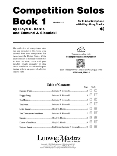 Competition Solos, Book 1 Alto Sax