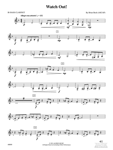 Watch Out!: B-flat Bass Clarinet